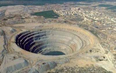 Cittadina siberiana di Mirny, il più grande sito estrattivo di diamanti al mondo