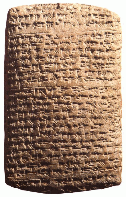 L'immagine della tavoletta è tratta dal sito: www.en.wikipedia.org/wiki/Amarna_letter_EA_161