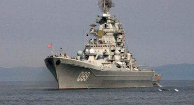 Incrociatore russo nel Mediterraneo