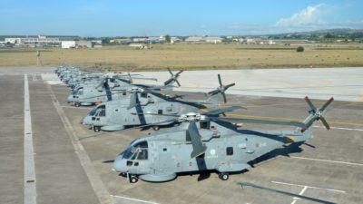 Gli elicotteri di Maristaeli pronti per il G7 di Taormina