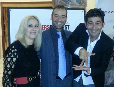 Da sinistra, Stefania Bianchi (direttore artistico Trailers FilmFest), Giuseppe Proiti, Vincenzo Cosentino