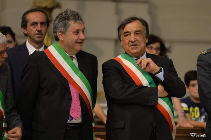 Mario Cicero con Leoluca Orlando